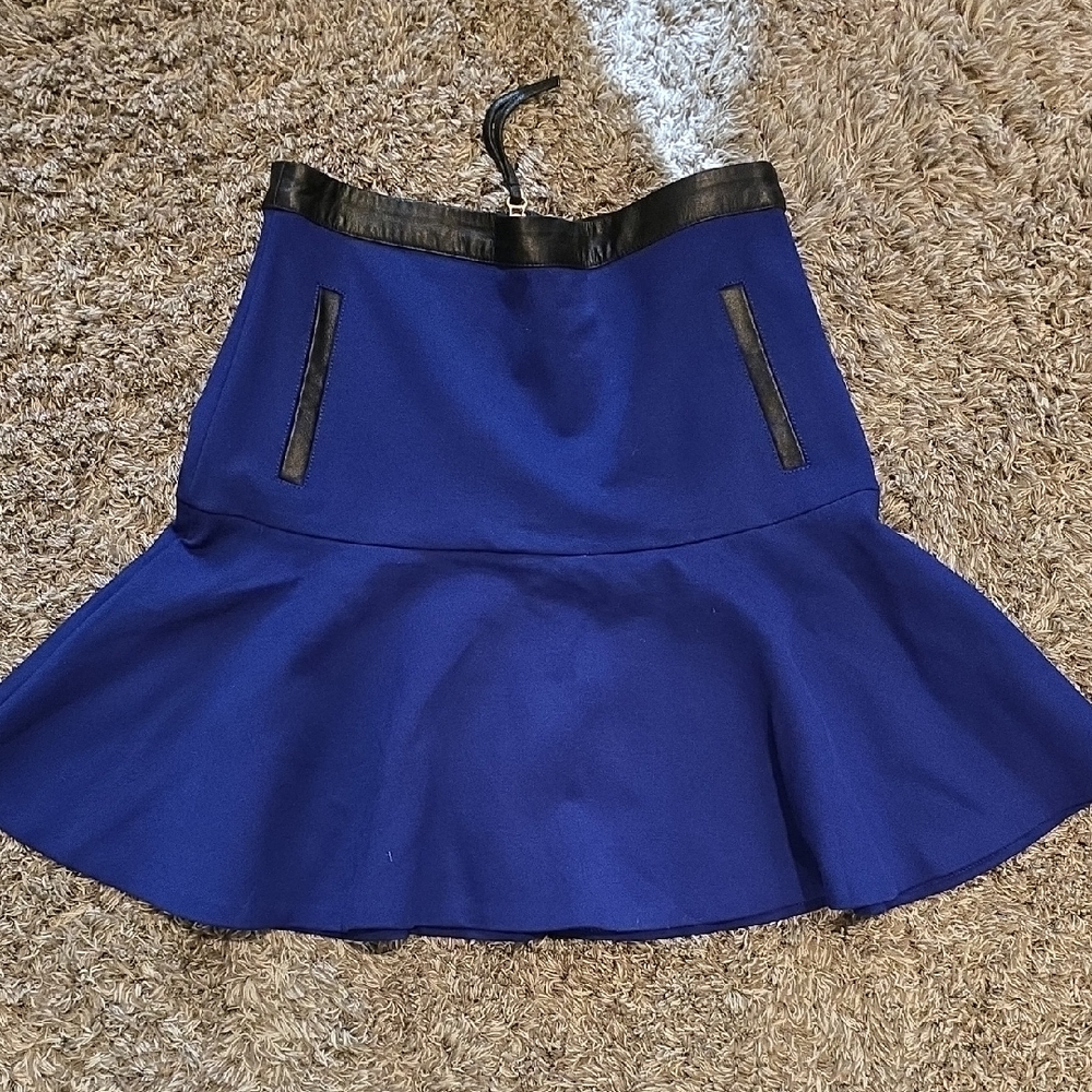 Club Monaco Royal Blue A-Line Skirt